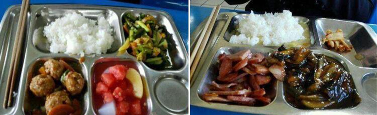 工廠食堂10元工作餐兩葷一素的飯菜是怎么樣的？